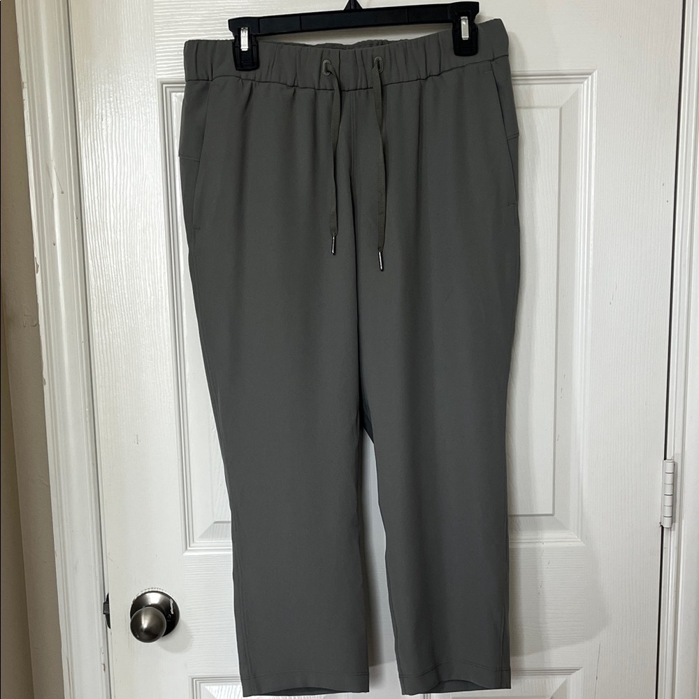 lululemon athletica Straight-Leg Drawstring Pants — Gray